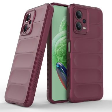 Dėklas Magic Shield Xiaomi Redmi Note 12 5G / Poco X5 5G Flexible Armor Cover bordo 6