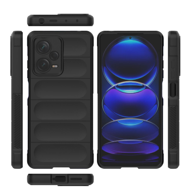 Dėklas Magic Shield Xiaomi Redmi Note 12 Pro+ flexible armored cover Juodas 17