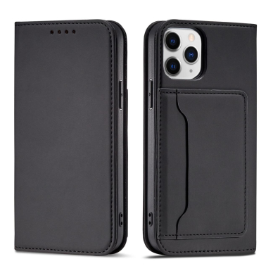 Dėklas Magnet Card Case for iPhone 12 Juodas