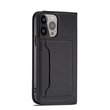 Dėklas Magnet Card Case for iPhone 13 Pro Max Juodas 10