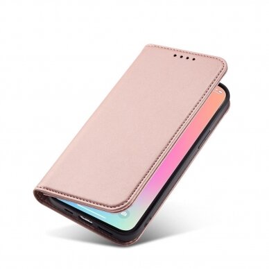 Dėklas Magnet Card Case for iPhone 13 Pro Rožinis 18