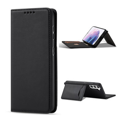 Dėklas Magnet Card Case for Samsung Galaxy S22 Plus Juodas 1