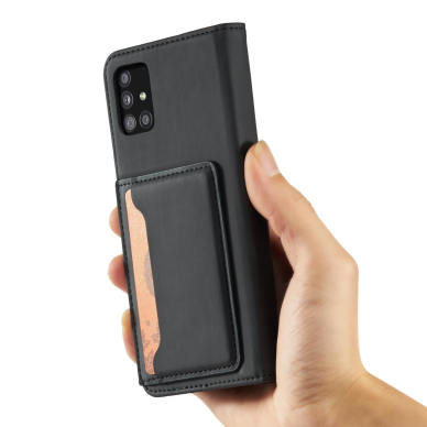 Dėklas Magnet Card Case for Xiaomi Redmi Note 11 Juodas 17