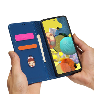 Samsung Galaxt A12 Dėklas Magnet Card Case 5G Mėlynas 18