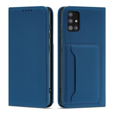 Samsung Galaxt A12 Dėklas Magnet Card Case 5G Mėlynas 5