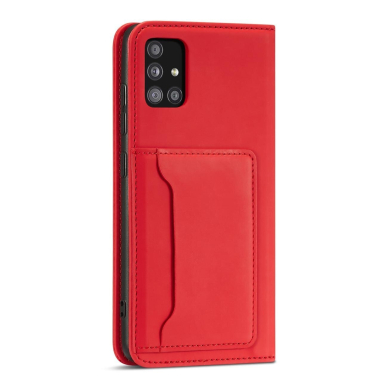 Samsung Galaxt A12 Dėklas Magnet Card Case 5G Raudonas 11