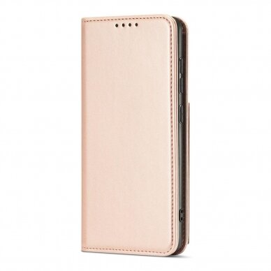 Samsung Galaxt A12 Dėklas Magnet Card Case 5G Rožinis 12