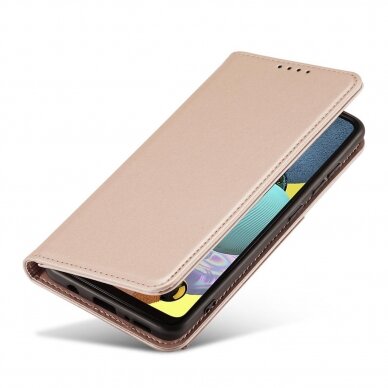 Samsung Galaxt A12 Dėklas Magnet Card Case 5G Rožinis 13