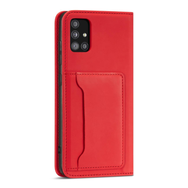 Samsung Galaxy A13 / A04s Dėklas Magnet Card Case 5G Raudonas 10