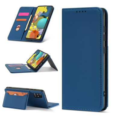 Dėklas Magnet Card Case Xiaomi Redmi Note 11 Mėlynas 8