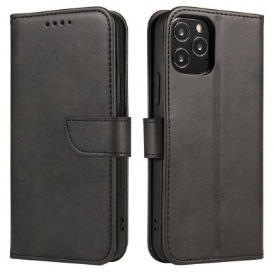 Dėklas Magnet Case elegant Honor Magic 4 Juodas 4