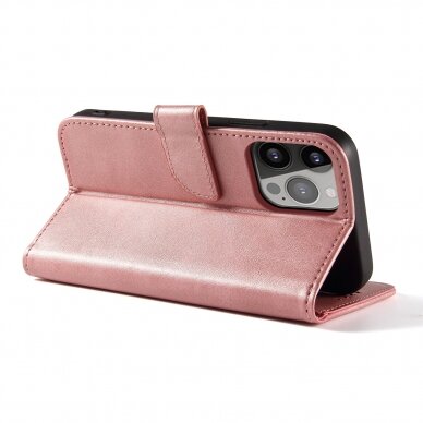 Akcija! Iphone 14 Pro Dėklas Magnet Case elegant  Rožinis 2