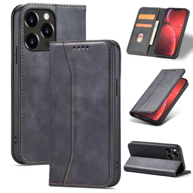 Dėklas Magnet Fancy Case for iPhone 14 Pro Juodas 10