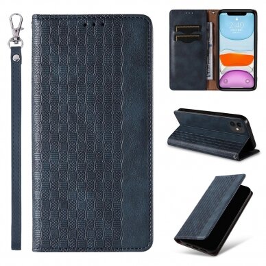 Dėklas Magnet Strap Case for iPhone 13 Mėlynas 15