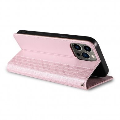 Dėklas Magnet Strap Case for iPhone 13 Pro Rožinis 15