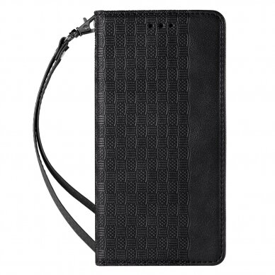 Dėklas Magnet Strap Case for Samsung Galaxy S22 + (S22 Plus) Juodas 2