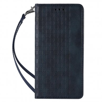 Dėklas Magnet Strap Case for Samsung Galaxy S22 Ultra Mėlynas 2