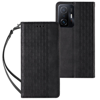 Dėklas Magnet Strap Case for Xiaomi Redmi Note 11 Pro Juodas 1