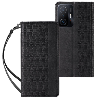 Dėklas Magnet Strap Case for Xiaomi Redmi Note 11 Pro Juodas