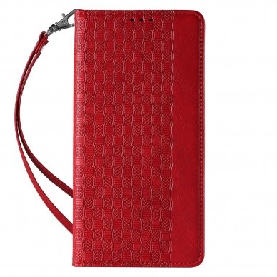 Dėklas Magnet Strap Case iPhone 13 Pro Raudonas 3