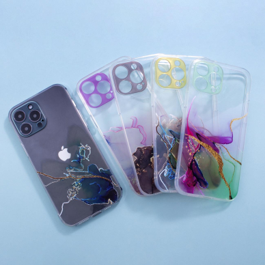 Dėklas Marble Case for iPhone 12 Pro Max Mėtinis 6