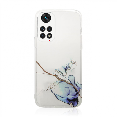 Dėklas Marble Case for Xiaomi Redmi Note 11 Mėlynas