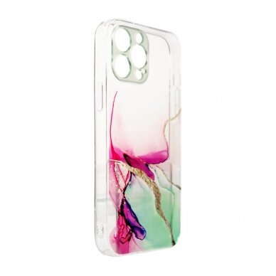 Dėklas Marble Case iPhone 12 Pro Mėtinis 1