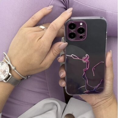 Dėklas Marble Case iPhone 12 Pro Mėtinis 4