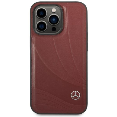 Dėklas Mercedes Leather Wave Pattern MEHCP14L8ROLR iPhone 14 Pro Juodas 2