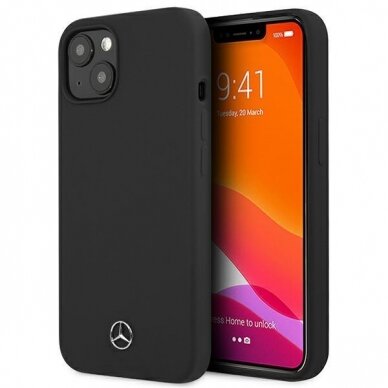 Dėklas Mercedes MEHCP13SSILBK iPhone 13 mini 5.4 Silicone Line Juodas