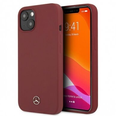 Dėklas Mercedes MEHCP13SSILRE iPhone 13 mini 5,4 Silicone Line Raudonas