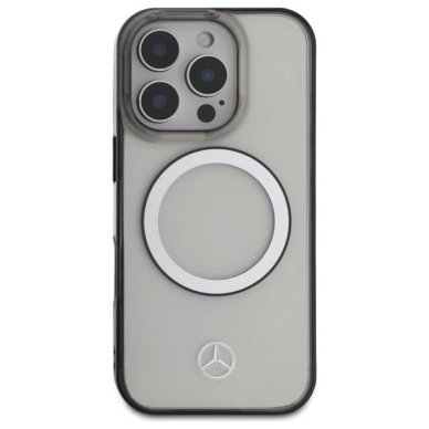 Dėklas Mercedes Printed Logo MagSafe  iPhone 16 Pro - Clear 2