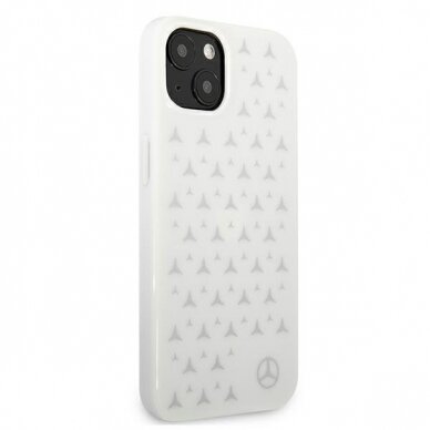 Dėklas Mercedes Silver Stars Pattern iPhone 13 6,1" baltas MEHCP13MESPWH 3