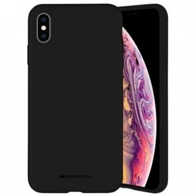 Dėklas Mercury Silicone Case Apple iPhone X/XS juodas