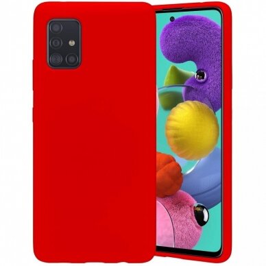 Dėklas Mercury Soft Jelly Case Samsung A73 5G raudonas