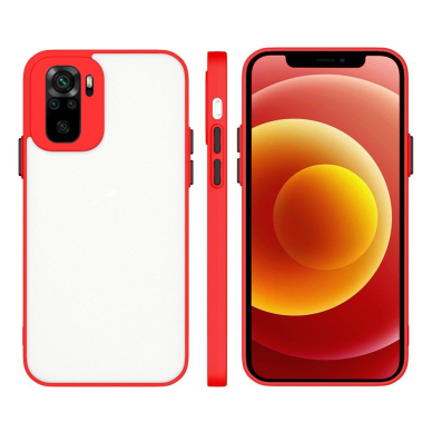 Dėklas Milky Case Xiaomi Redmi Note 10 / Redmi Note 10S Raudonas