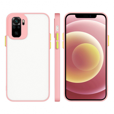 Akcija! Dėklas Milky Case Xiaomi Redmi Note 10 / Redmi Note 10S Rožinis