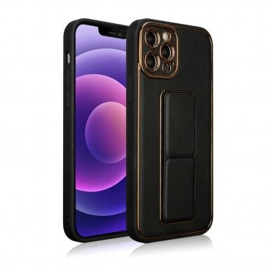 Dėklas New Kickstand Case cover for Samsung Galaxy A12 5G Juodas 1