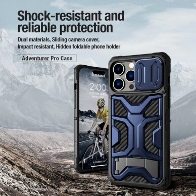 Dėklas Nillkin Adventurer Pro Case for iPhone 14 Pro Max - Juodas 4