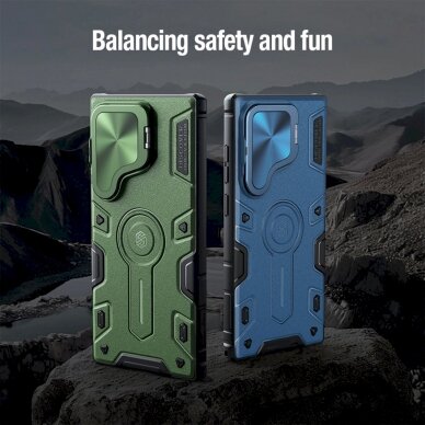 Dėklas Nillkin CamShield Armor Prop Case for Samsung Galaxy S24 Ultra - Juodas 7