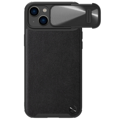 Dėklas Nillkin CamShield Leather S iPhone 14 Plus Juodas