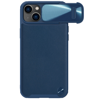 Dėklas Nillkin CamShield Leather S iPhone 14 Plus Mėlynas