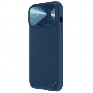 Dėklas Nillkin CamShield Leather S iPhone 14 Pro Mėlynas 2