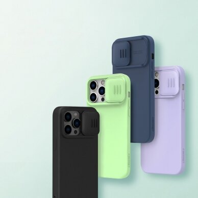 Dėklas Nillkin CamShield Magnetic Silicone Case with Camera Protector iPhone 14 Pro Max Žalias 6