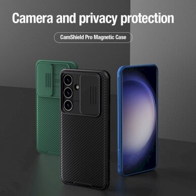 Dėklas Nillkin CamShield Pro armored case with camera cover for Samsung Galaxy S24+ - Juodas 6