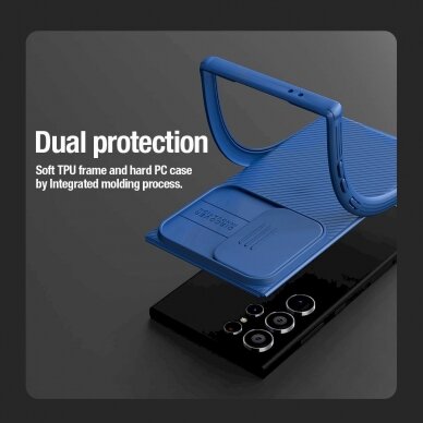 Dėklas Nillkin CamShield Pro armored case with camera protector for Samsung Galaxy S24 Ultra - Mėlynas 8