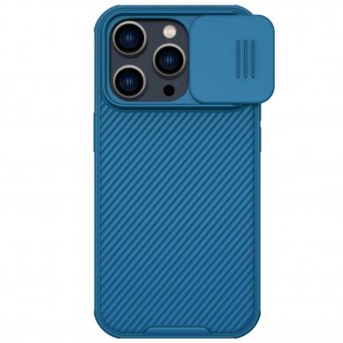 Dėklas Nillkin CamShield Pro Case (PC and TPU) iPhone 14 Pro Mėlynas