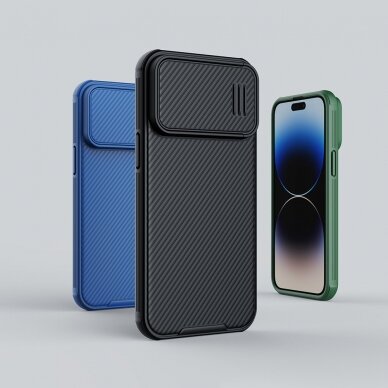 Dėklas Nillkin CamShield S iPhone 14 Pro Max Mėlynas 6