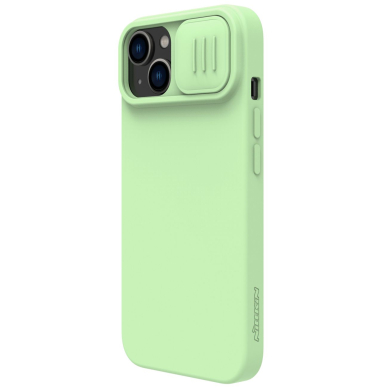 Dėklas Nillkin CamShield Silky silicone case iPhone 14 Plus Žalias 3