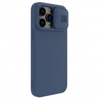 Dėklas Nillkin CamShield Silky silicone case iPhone 14 Pro Mėlynas 2